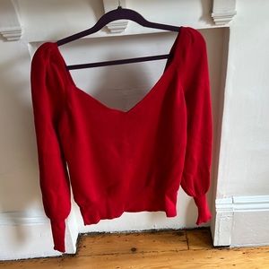 Red Anthro Sweater